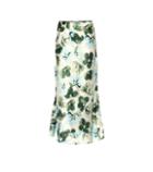 Lee Mathews Floral-printed Silk Skirt