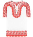 Dolce & Gabbana Isla Embroidered Cotton Tunic