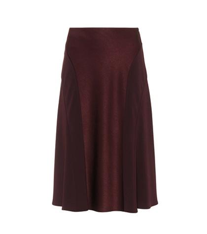 Bottega Veneta Crêpe Midi Skirt