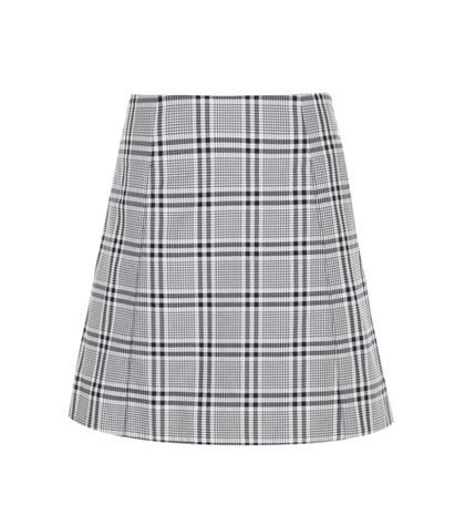 Athena Procopiou Stella Check Cotton Miniskirt