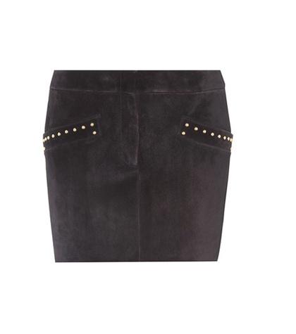 Saint Laurent Suede Mini Skirt
