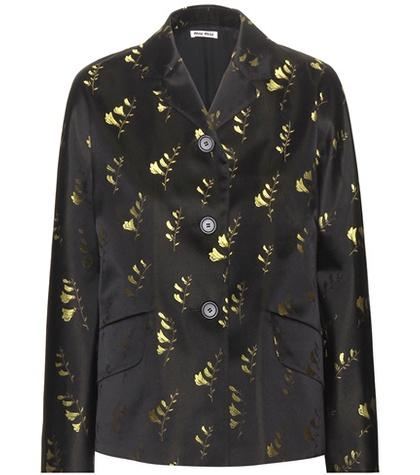 Miu Miu Embroidered Silk Jacket