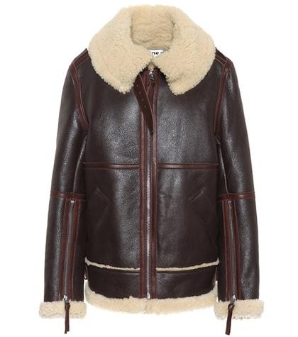 Prada Shearling And Leather Jacket