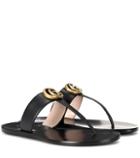 Gucci Double G Leather Sandals