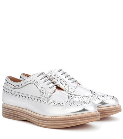 Church's Opal Leather Platform Brogues