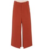 Chlo Cropped Wool-crêpe Trousers