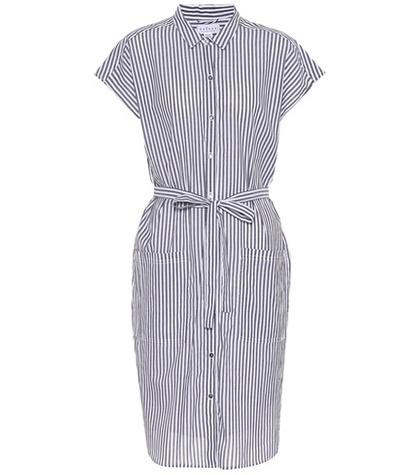 Velvet Sonay Striped Cotton Shirt Dress