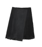 J Brand Pleated Macramé Lace Skirt