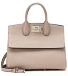 Timeless Pearly Studio Leather Tote