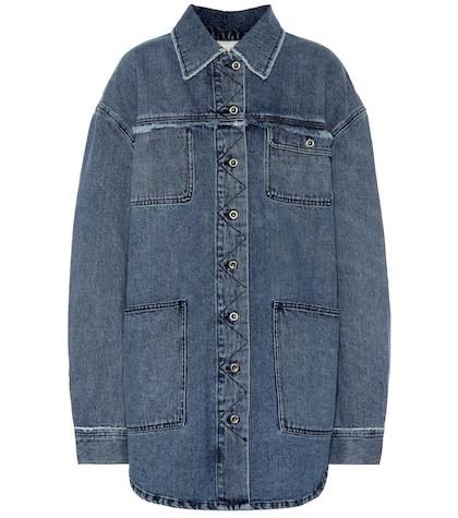 Acne Studios Onella Distressed Denim Shirt