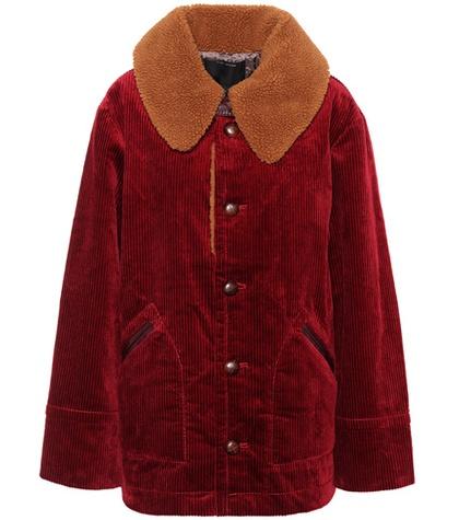 Marc Jacobs Corduroy Sherpa-trimmed Jacket