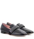 Christopher Kane Crystal Band Patent Leather Loafers