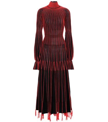 Alexander Mcqueen Pleated Silk Dress