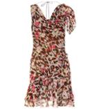 Roberto Cavalli Leopard-printed Silk Minidress