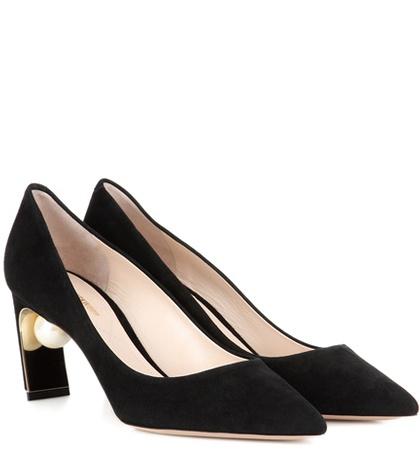 Redvalentino Maeva Pearl Suede Pumps