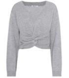 T By Alexander Wang Wool And Cashmere Cropped Sweater