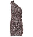 Isabel Marant Synee Metallic Jacquard Minidress