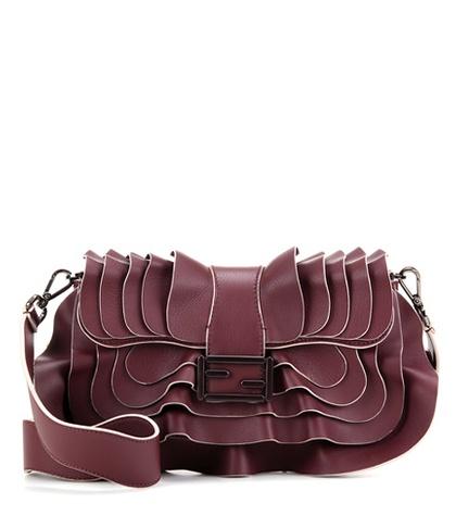 Fendi Baguette Wave Leather Shoulder Bag