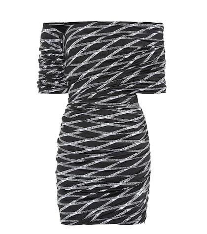 Balenciaga Off-the-shoulder Minidress