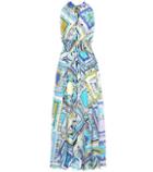 Emilio Pucci Beach Printed Cotton And Silk Dress