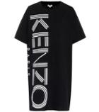 Kenzo Logo Printed Cotton T-shirt Dress