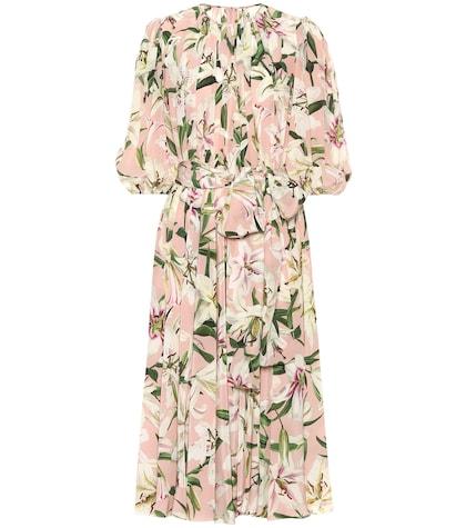Dolce & Gabbana Floral Silk Midi Dress