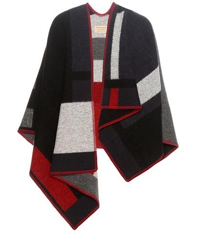 Burberry Wool And Cashmere-blend Poncho