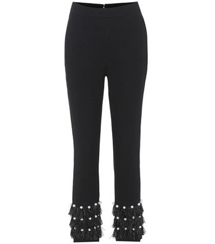 Huishan Zhang Maxime Wool-crêpe Trousers