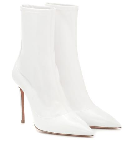 Aquazzura Zen 105 Patent Leather Ankle Boots