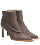 Tibi Cato Leather Ankle Boots