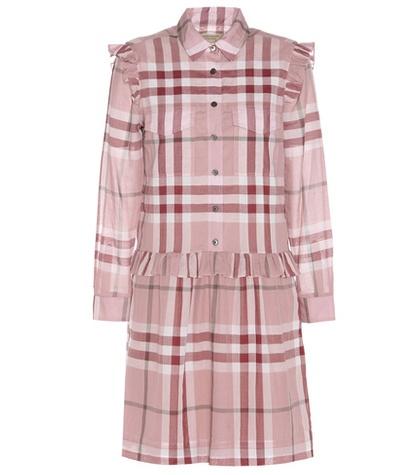 Burberry Isaline Abizt Plaid Cotton Dress