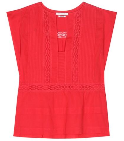 Saint Laurent Rodge Cotton Prairie Blouse