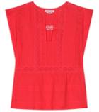 Saint Laurent Rodge Cotton Prairie Blouse