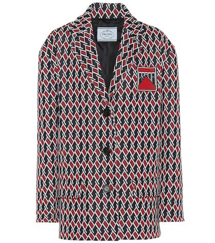 Prada Jacquard Knit Blazer
