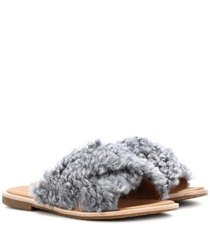 Sies Marjan Joni Shearling Sandals