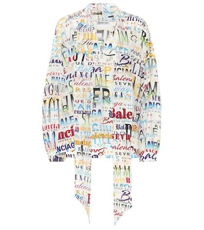 Philosophy Di Lorenzo Serafini Printed Silk Blouse