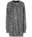 Balmain Sequinned Metallic Dress