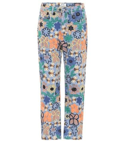 Fendi Tyna Embroidered High-waisted Jeans