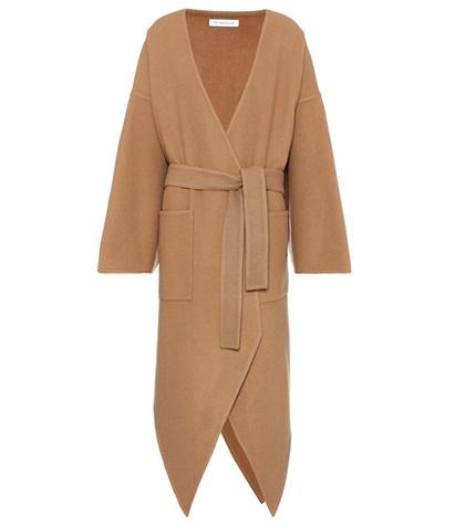 Jw Anderson Pointed-hem Wool And Cashmere Coat
