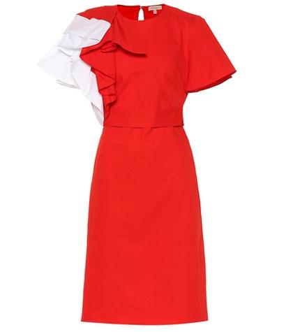 Delpozo Ruffled Cotton Dress