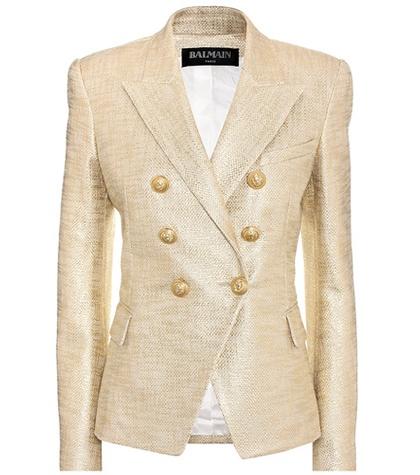 Magda Butrym Metallic Cotton Blazer