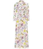 Diane Von Furstenberg Cotton And Silk Floral-printed Dress