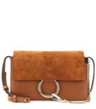 Etro Faye Small Leather And Suede Shoulder Bag