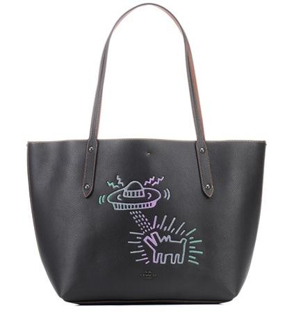 Burberry X Keith Haring Embellished Leather Tote