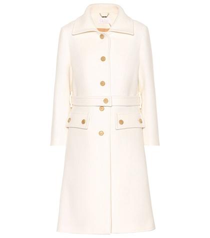 Chlo Belted Wool-blend Coat