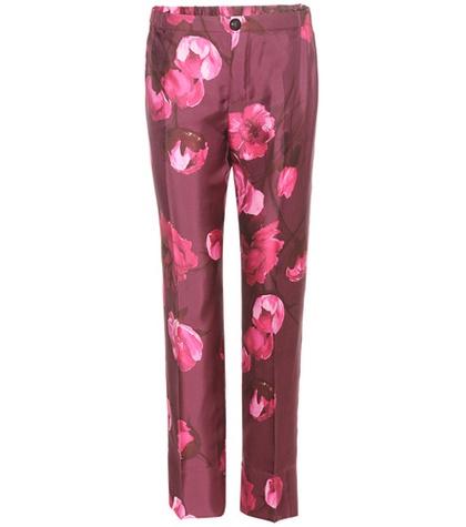 For Restless Sleepers Printed Silk Trousers