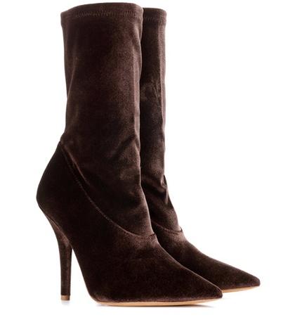 Alexander Mcqueen Velvet Ankle Boots (season 5)