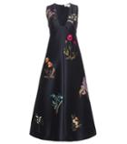 Stella Mccartney Embroidered Cotton And Silk-blend Dress