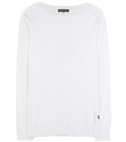Loro Piana Scollo Barca Silk And Cotton-blend Sweater