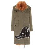 Self-portrait Shearling-lined Parka Coat